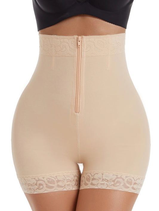Lace Trim Sculpting Panties, Comfy & Breathable Butt Lifting Panties
