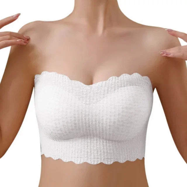 Sexy Bandeau Bra Strapless Seamless Push Up Bralette Wireless Bra