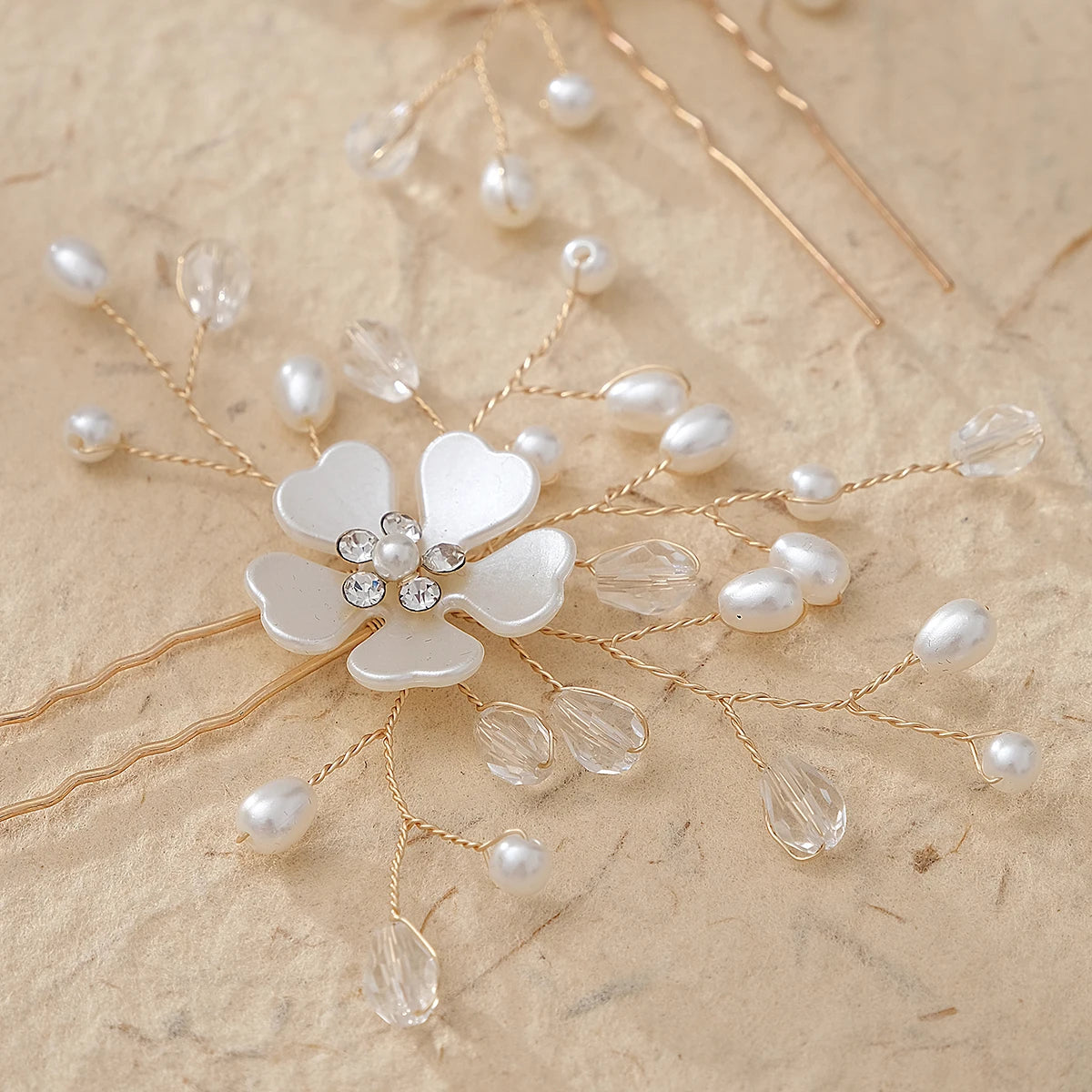 5pcs/pack Flower Clip Women Hair Clip Pearl Hair Comb Accessories Exquisite Hair Jewelry  Hairpin