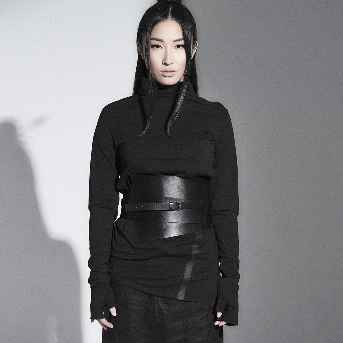 Wide Leather Belt Under Bust Corset Belt Wide Corset Belt Women Waist Cincher Fashion Corset Belt Gothic Clothing Accessories