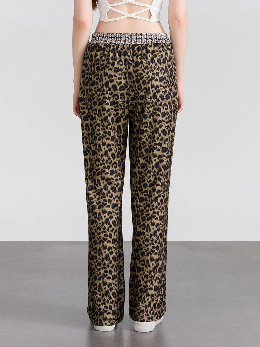 Women's Long Pants Elastic Waistband Casual Trousers