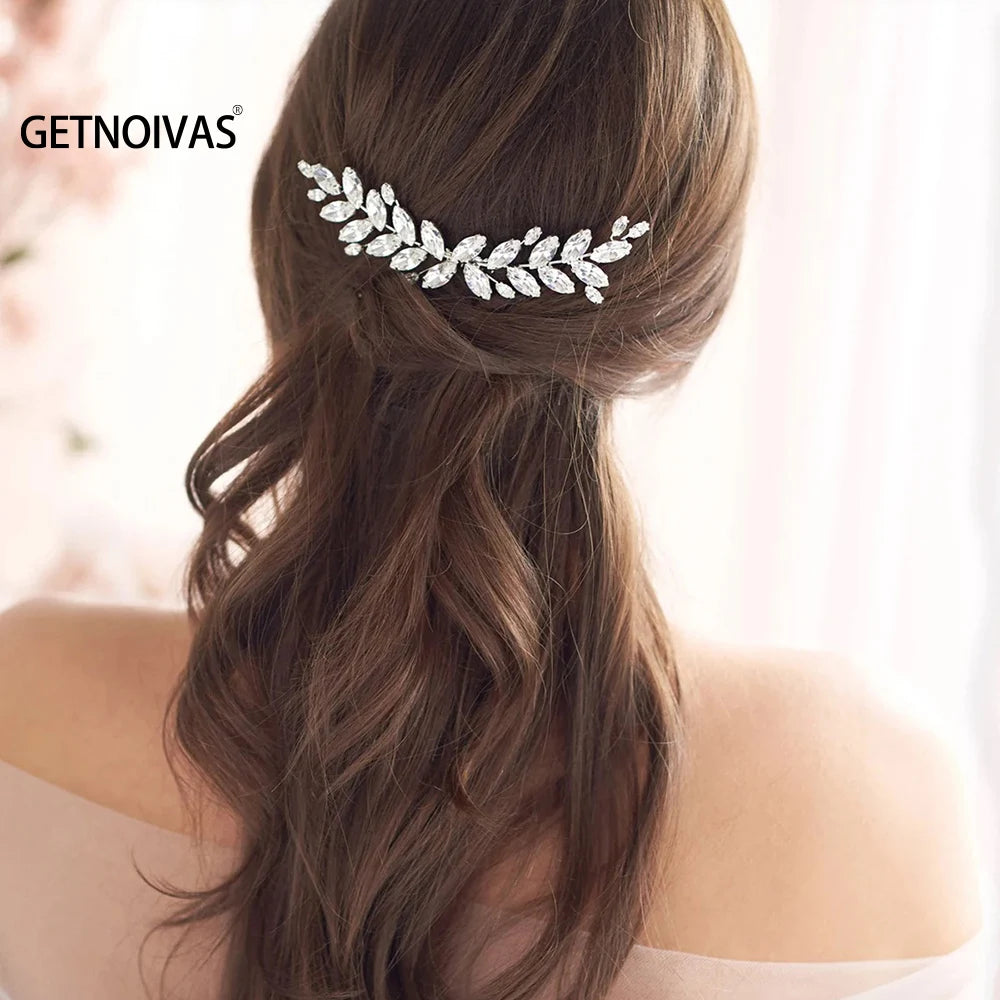 Comb Head Jewelry Bride Hair Clips Headpiece Crystal Women Bridal Hair Accessories Women Hair Ornaments