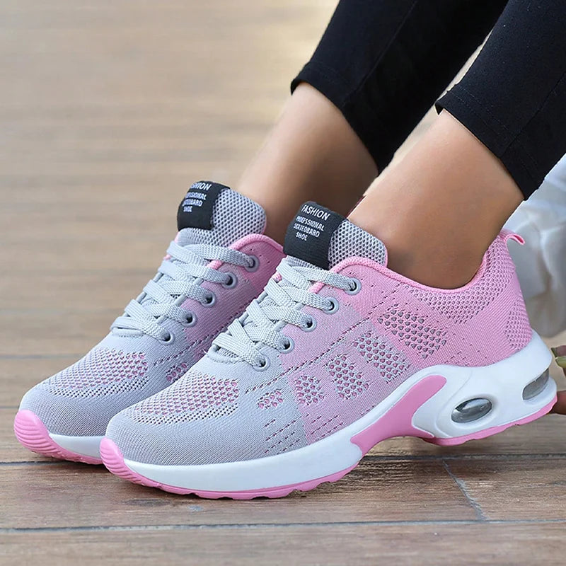 Air Cushion Sneakers  Mesh Sport Running Training Shoes  Walking Shoes Outdoor Non Slip Tennis Shoes