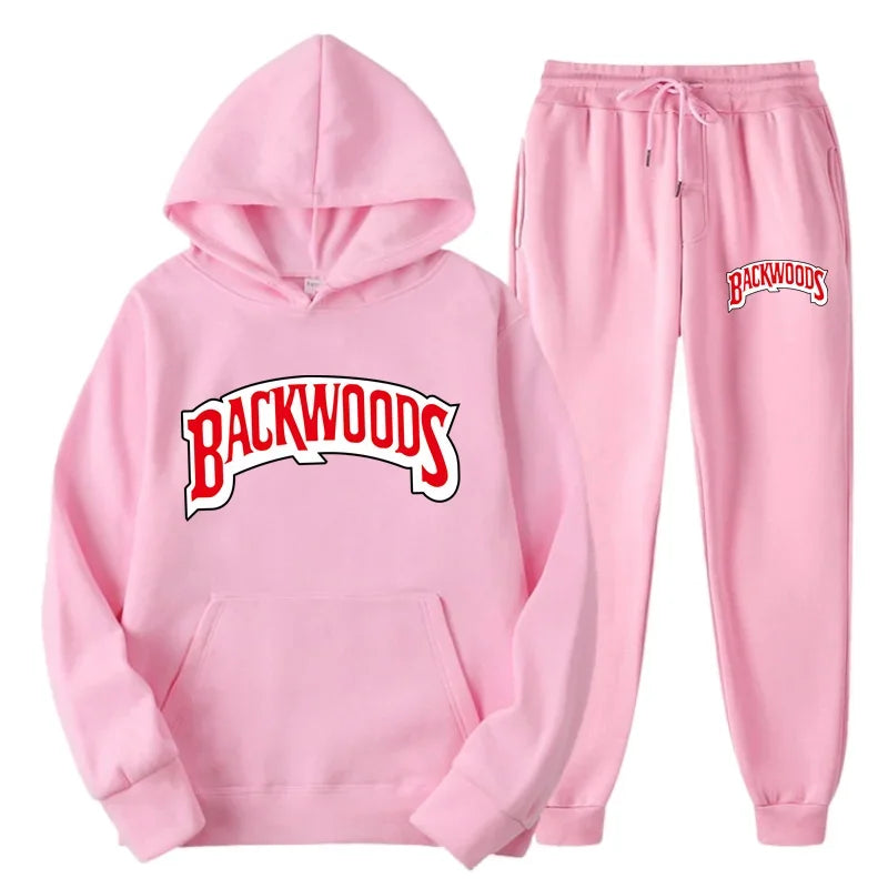 Winter Hoodie Sets Men Fashion Fleece Hoodies Brand Pants Casual Jogger Suit Tracksuit Sweatshirt Woman Pullover