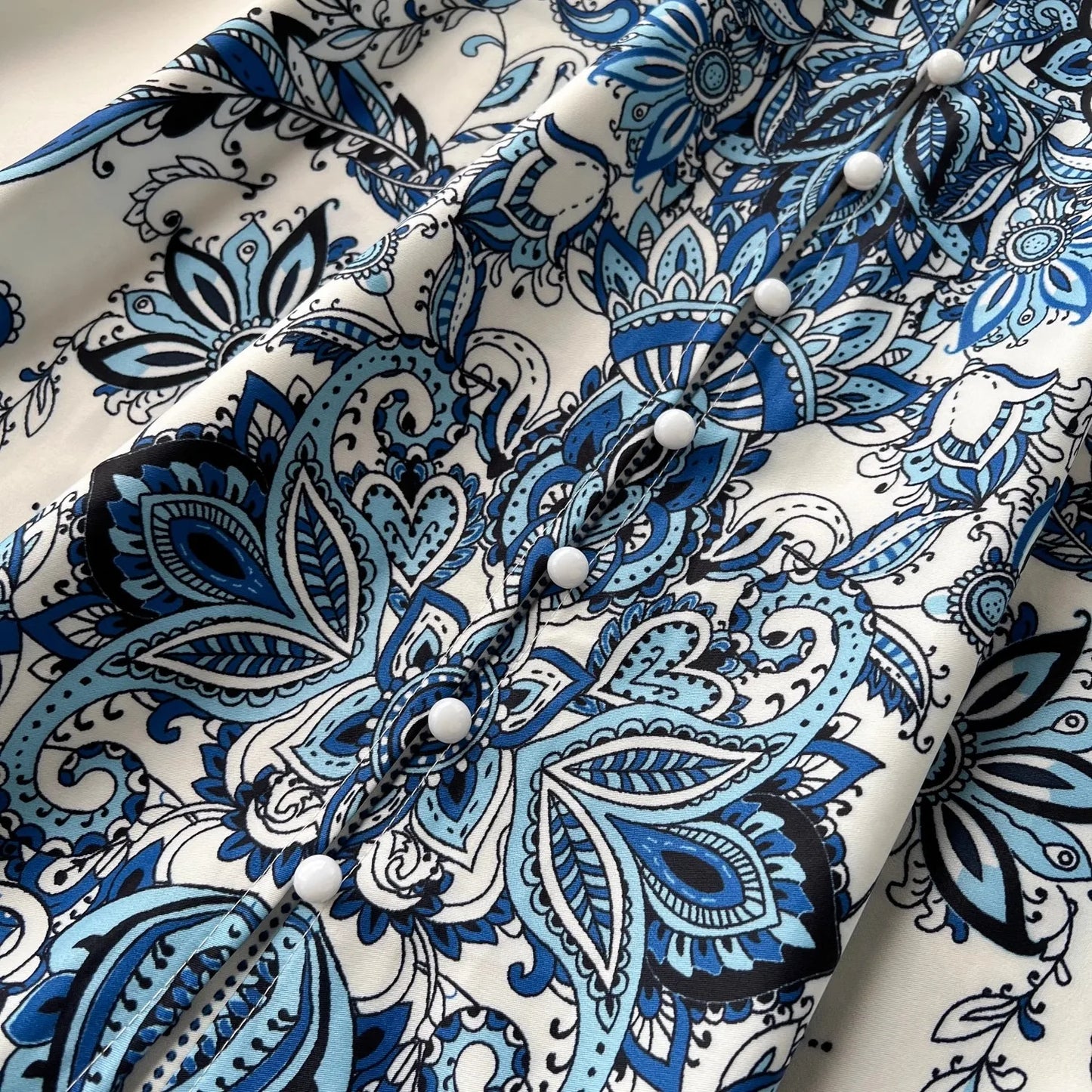 Summer Women Clothing Runway Fashion Paisley Print Flying Sleeve V-Neck Single Breasted Belted Vintage Party Long