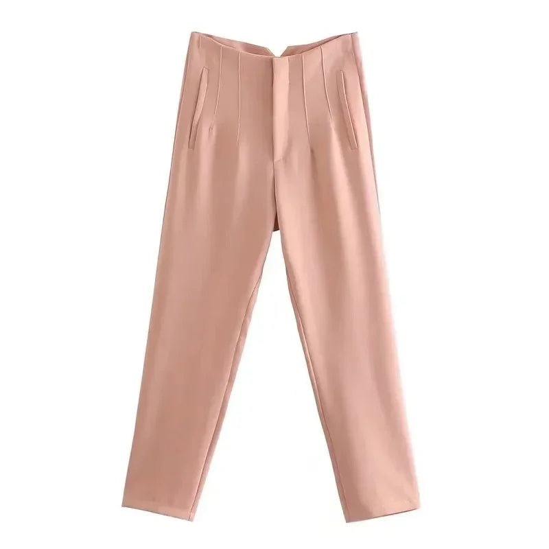 Fashion Office Wear High waist Pants for Women Formal Pants Office outfits Pencil Trousers