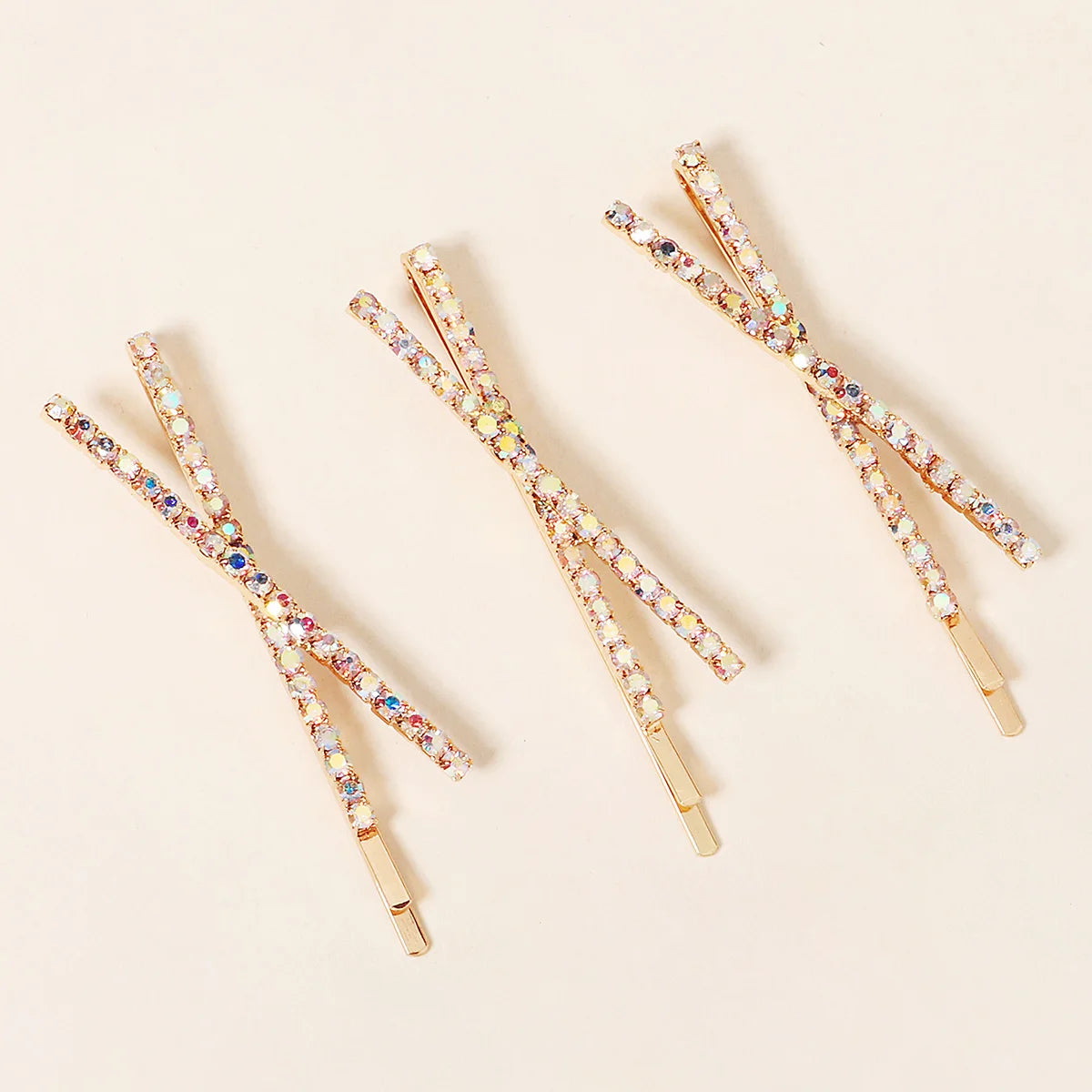 Fashion Barrettes Clear Crystal Women Hair Ornaments Hair Pins Women Hair Clips  Hair Jewelry Accessories
