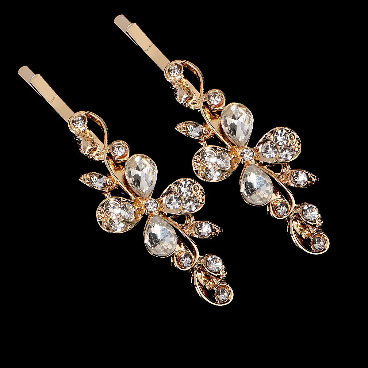 Fashion Barrettes Clear Crystal Women Hair Ornaments Hair Pins Women Hair Clips  Hair Jewelry Accessories