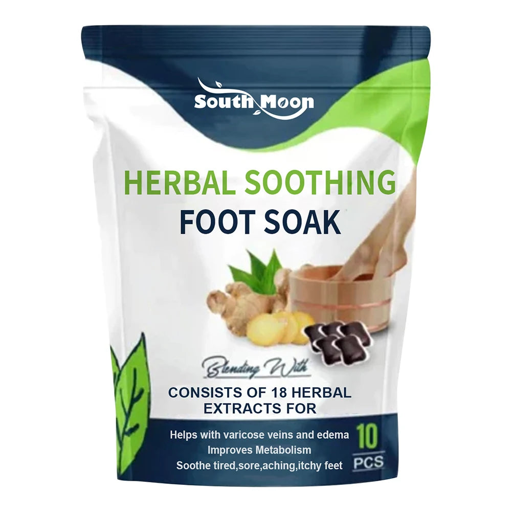 Natural Herbal Foot Soak Beads Dehumidification Detox Relieve Fatigue