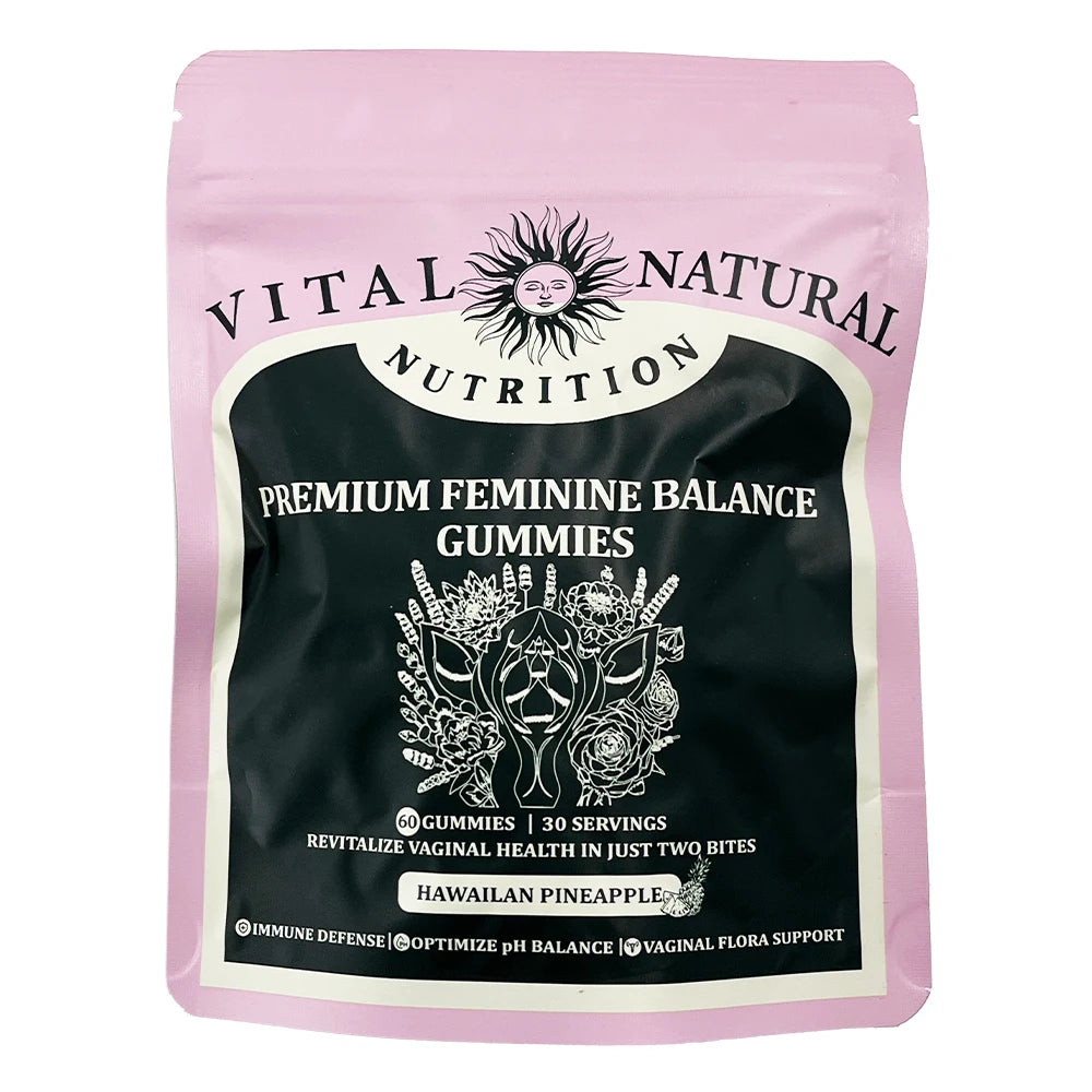 60 pieces of Vital Source Feminine Balance Gummies  Hawaiian Pineapple