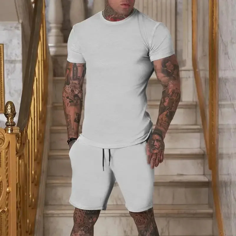 Men's two-piece sports suit shorts casual fashion summer hot item