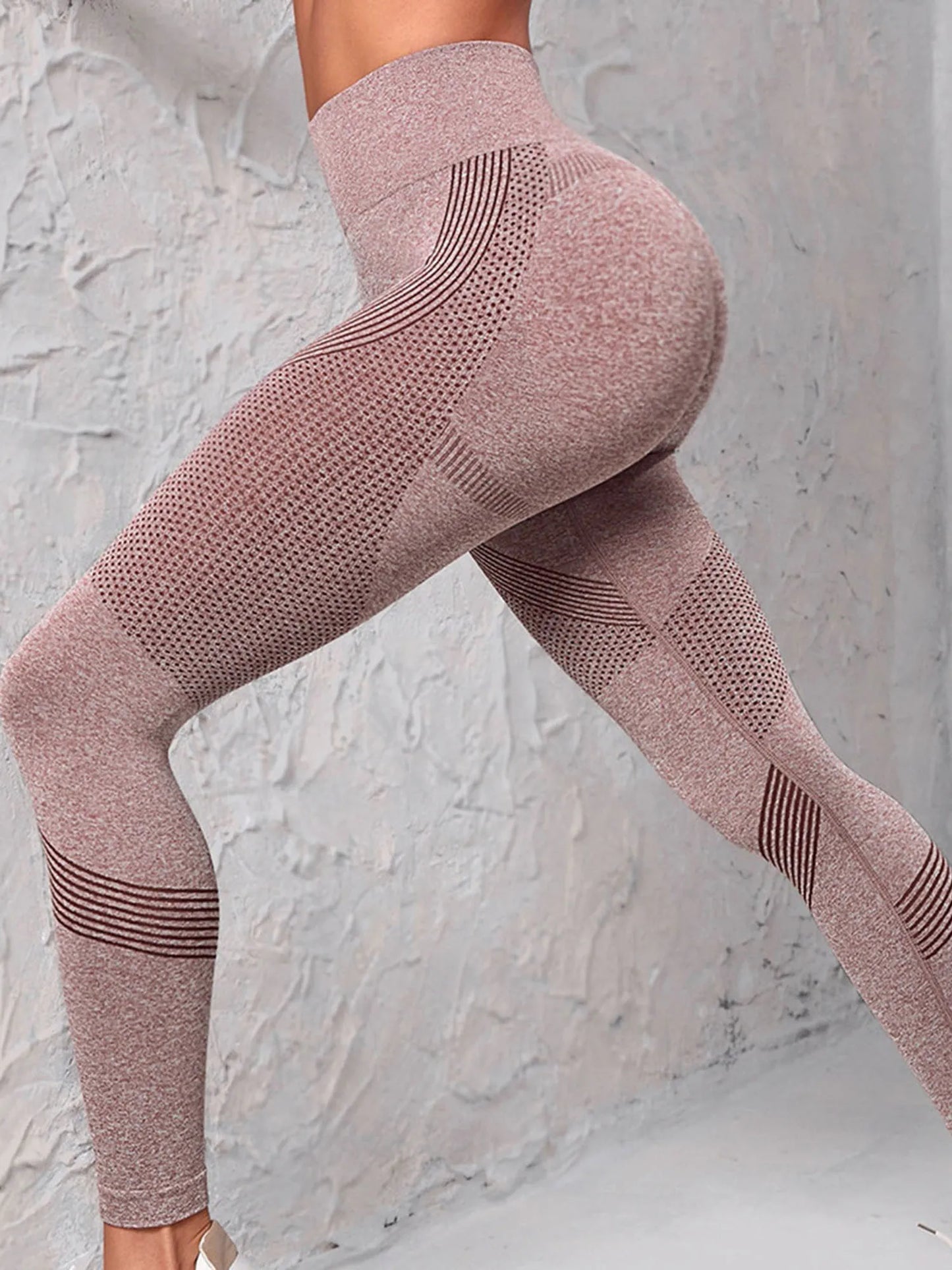 High Waist Compression Leggings with Butt Lift Technology - Tummy Control Yoga Pants with Stretchy Contour Design