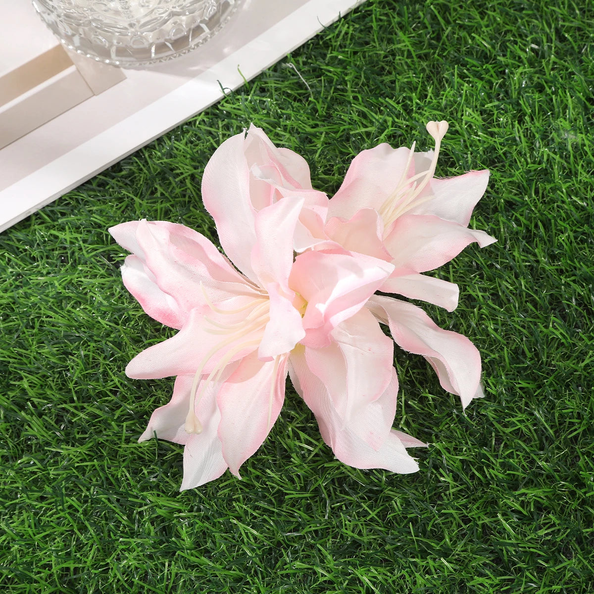 Orchid Flowers Hair Clips Bohemian Small Hairpin Barrette Beach Wedding Flower Women Holiday Hair Clip Hair Accessories