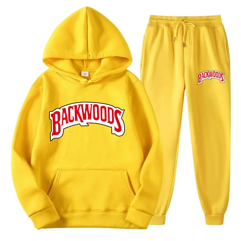 Winter Hoodie Sets Men Fashion Fleece Hoodies Brand Pants Casual Jogger Suit Tracksuit Sweatshirt Woman Pullover