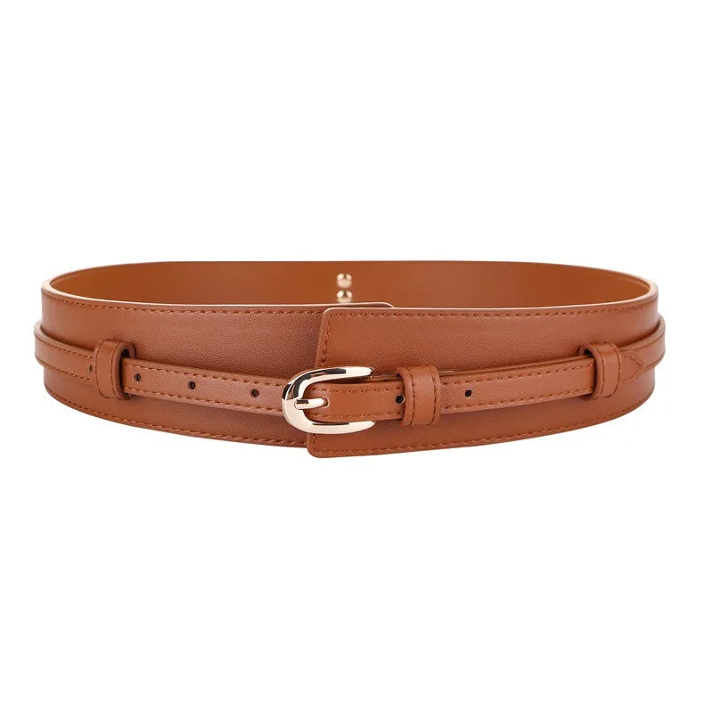 Wide Belt Style Genuine Leather Belt
