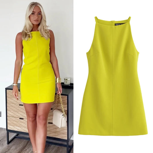 Fashion Summer Dresses Women's Dresses Bodycon Sleeveless Mini Dress Vacation Dresses