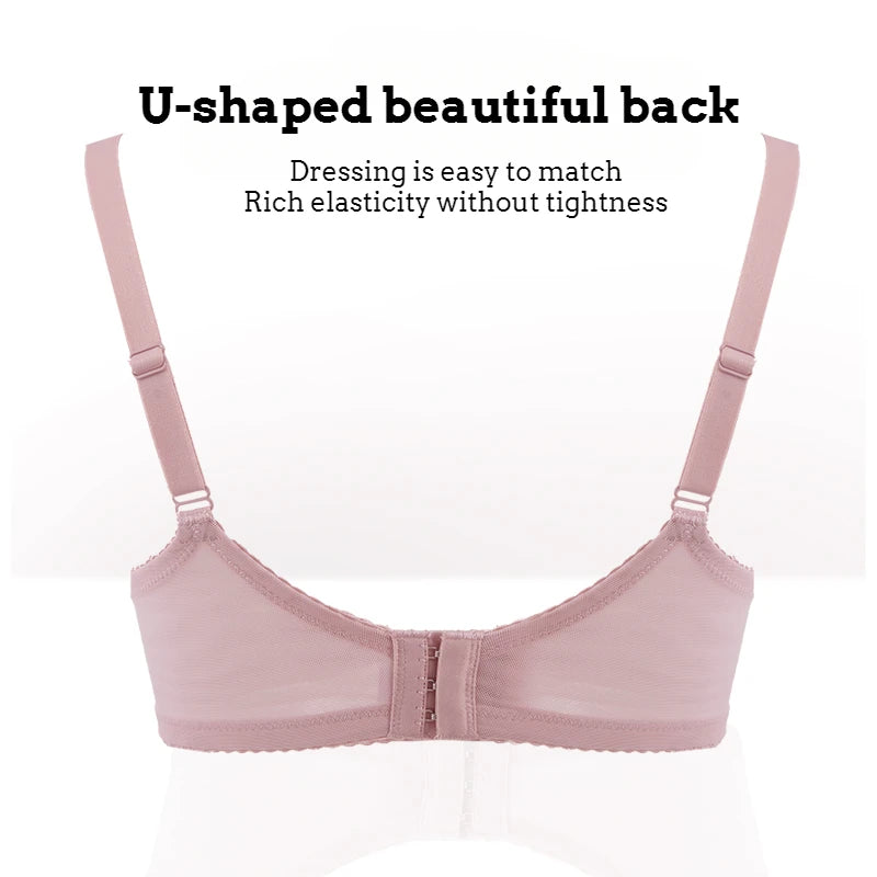 Push Up Padded Bras Sexy Top Up Lace Plus Size Bra Underwire
