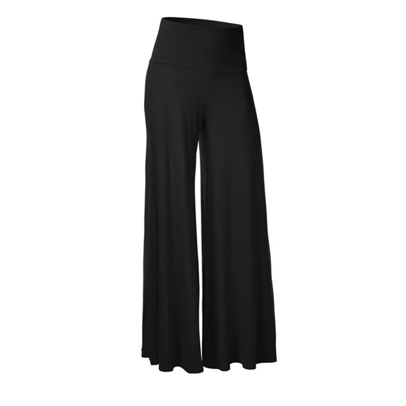 Soft Wide Leg  Thin Stretch High Waist Palazzo Pants