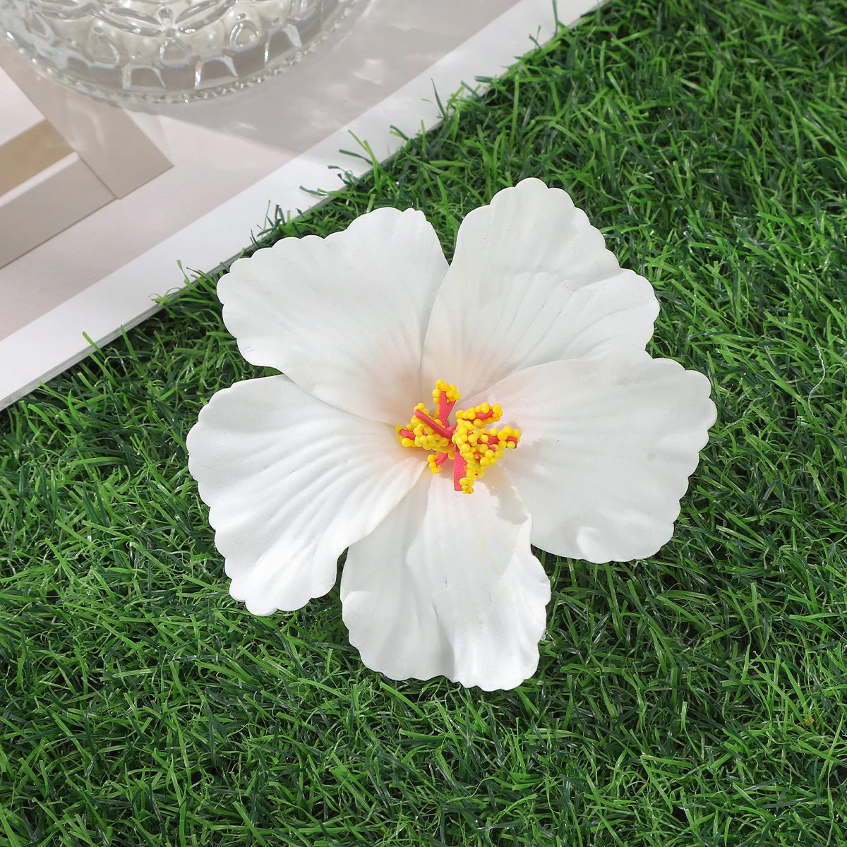 Orchid Flowers Hair Clips Bohemian Small Hairpin Barrette Beach Wedding Flower Women Holiday Hair Clip Hair Accessories