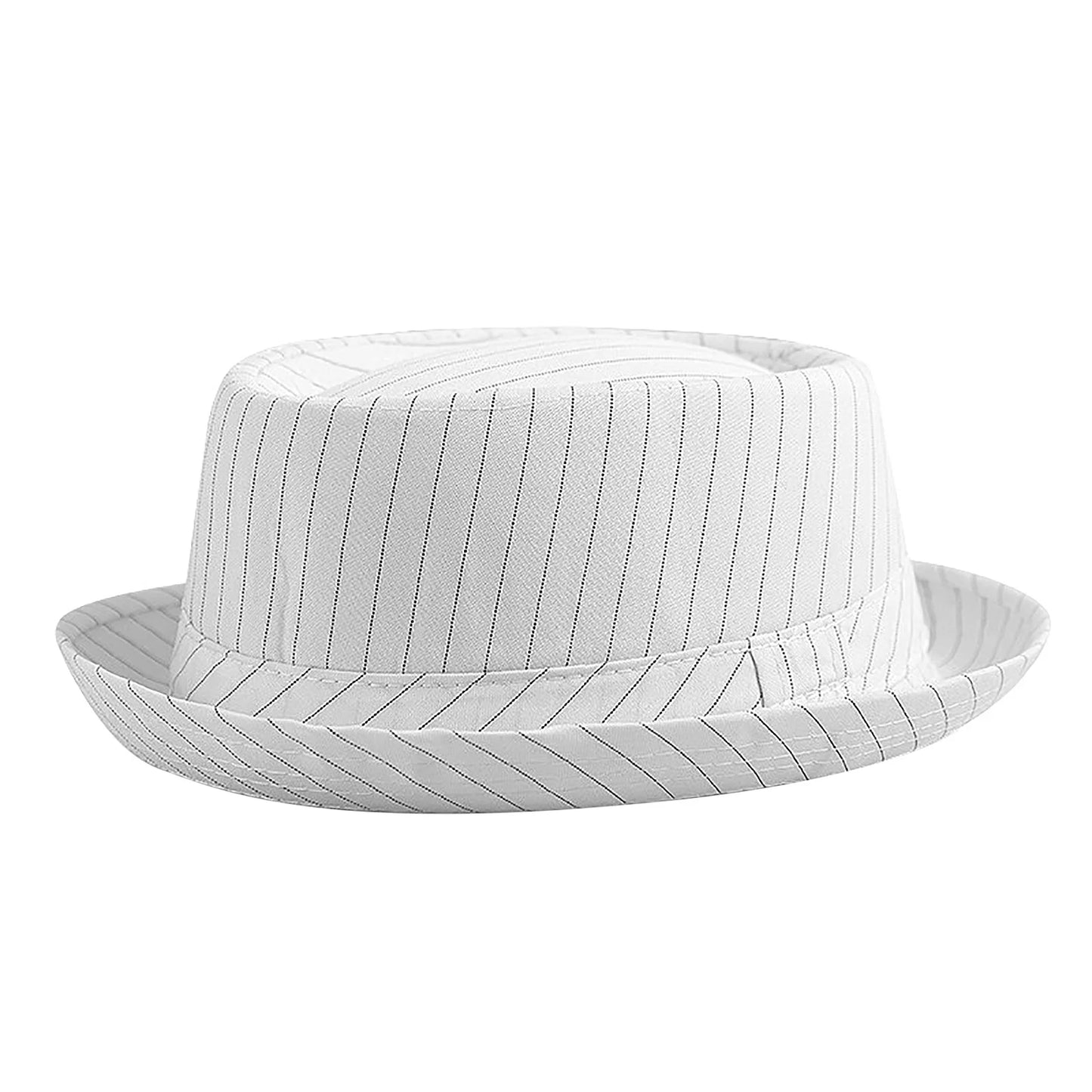 Casual Fashion Men Striped Short Hat Brim Fedoras Classic Neutral Soft Tweed Dress Hat Suitable for Camping and Hiking and fun