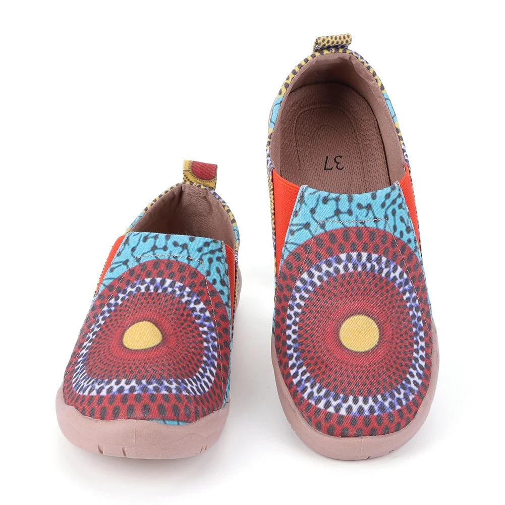Art Painted Loafers Anti Slip Canvas Walking Shoes Casual Travel Shoes Lightweight Walking Loafers