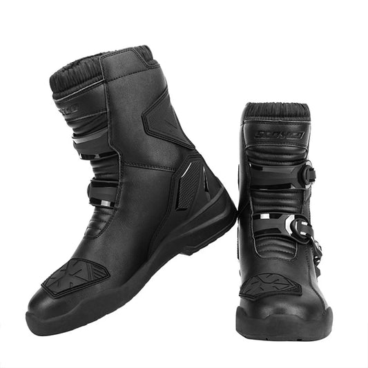 Motorcycle anti-fall riding shoes anti-slip wear-resistant waterproof breathable rally boots protective moto cross-country