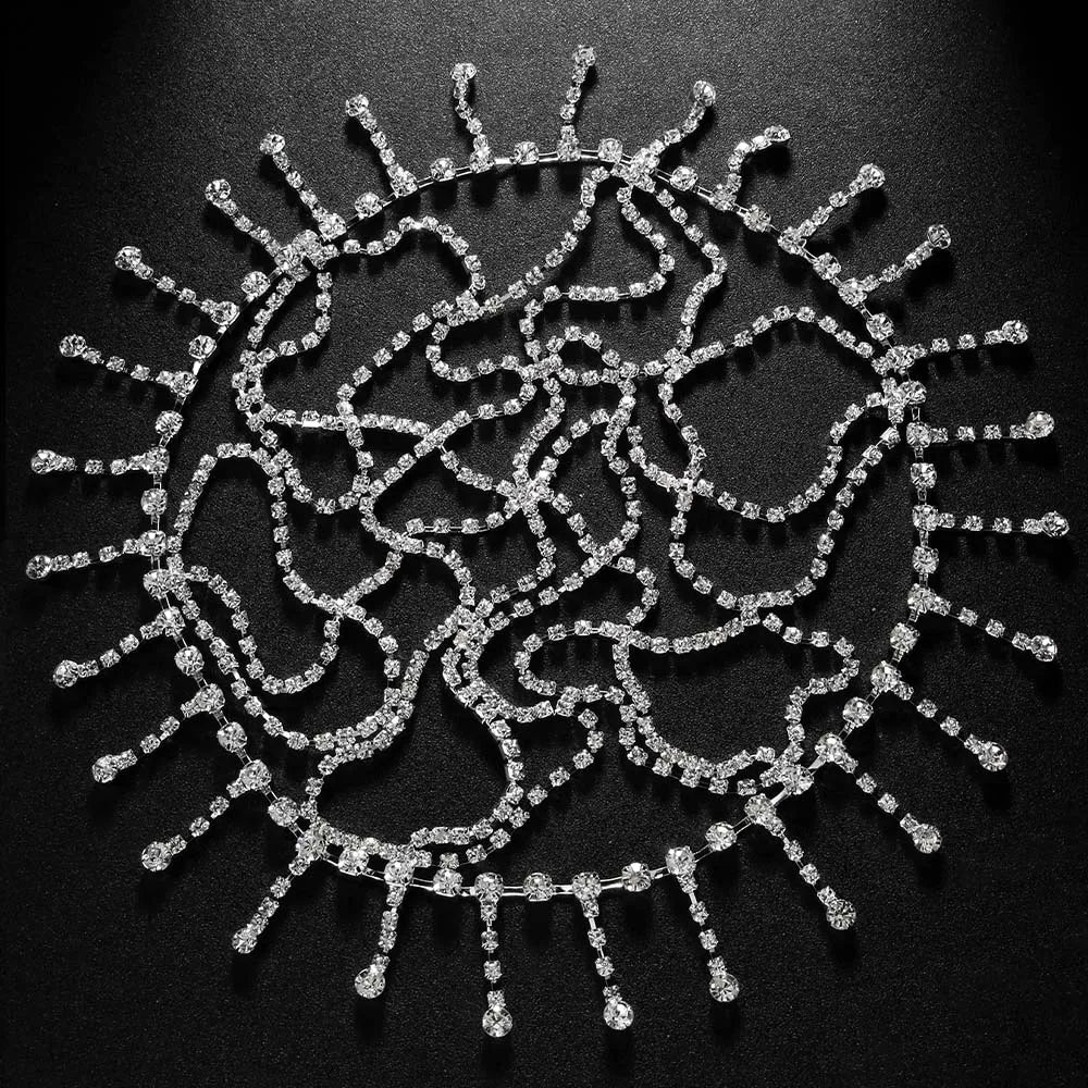 Tassel Headdress Jewelry Handmade Rhinestone  Headbands
