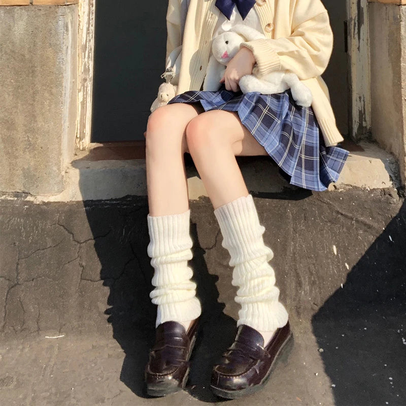 Cable Knit Leg Warmers Soft and Cozy Leg Cover with Ribbed Cuffs