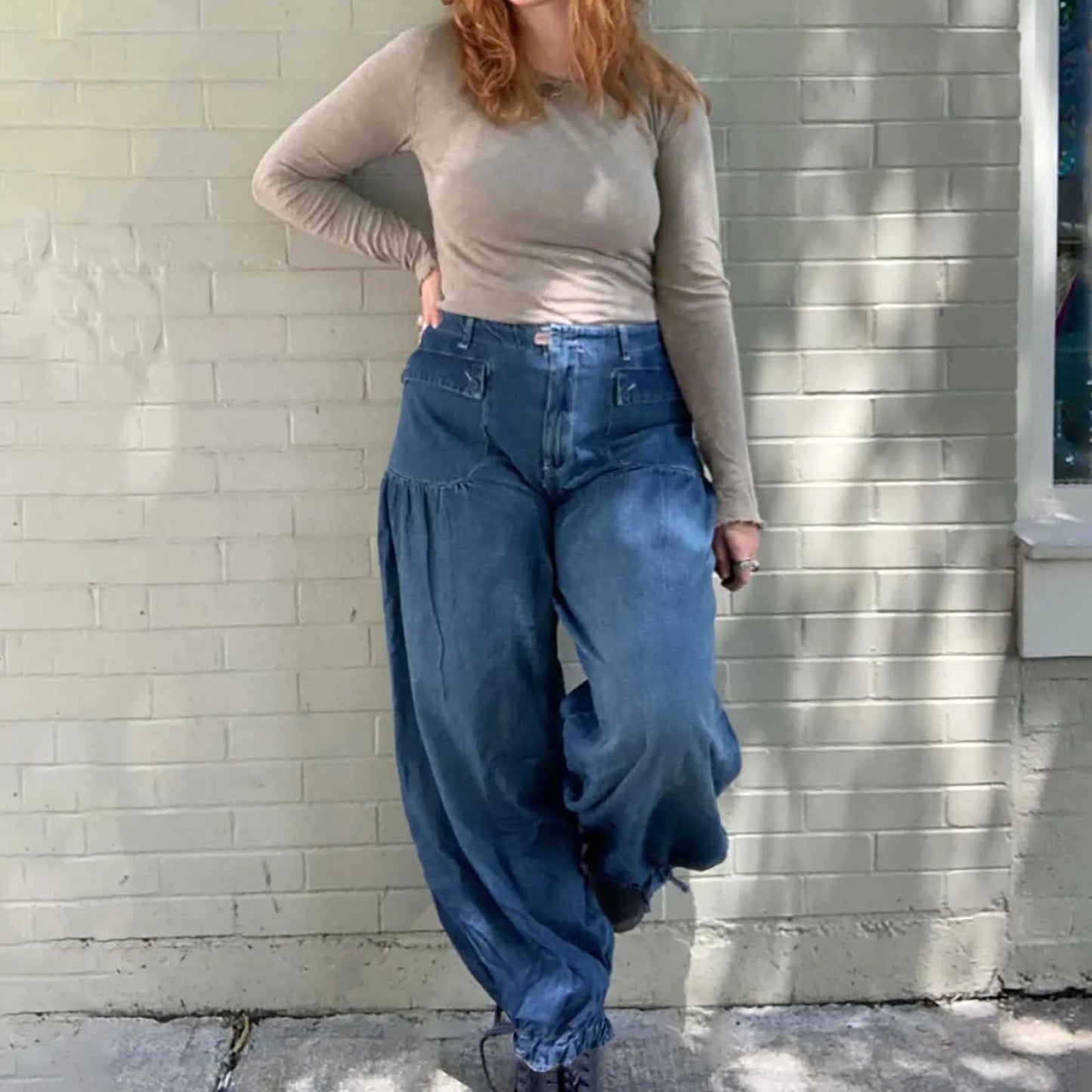 Low Waist Wide Legs Jeans Woman Streetwear American Vintage Denim Pants Female Casual Washed Straight