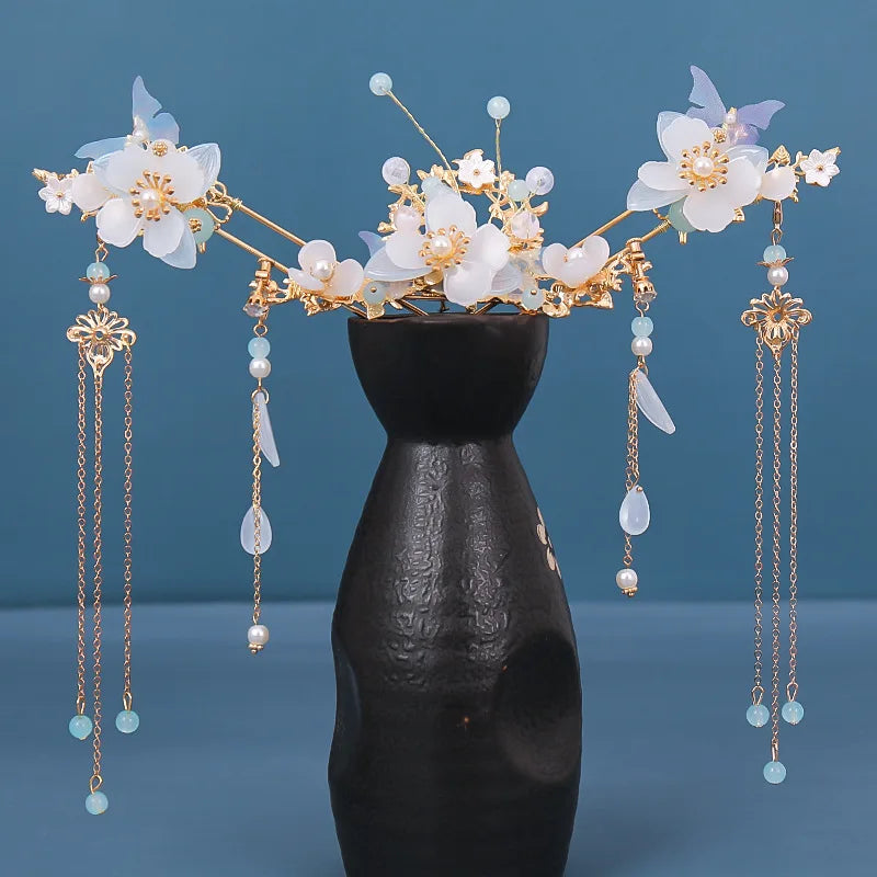 Hair Accessories & Earrings Set Hair Clip Hairpins Hair comb Bridal Headdress Retro Hair Accessories Headwear Gift Earrings