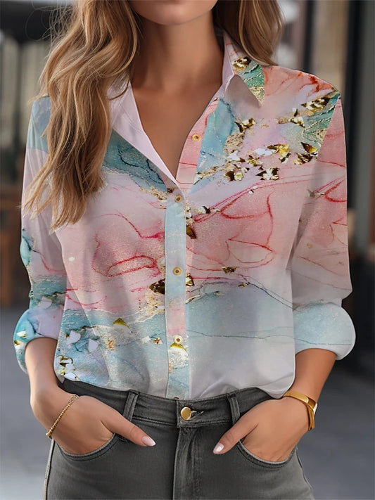 Elegant Shirt Women Fashion Temperament  Blouse Long Sleeve Shirt Women  Casual Shirt