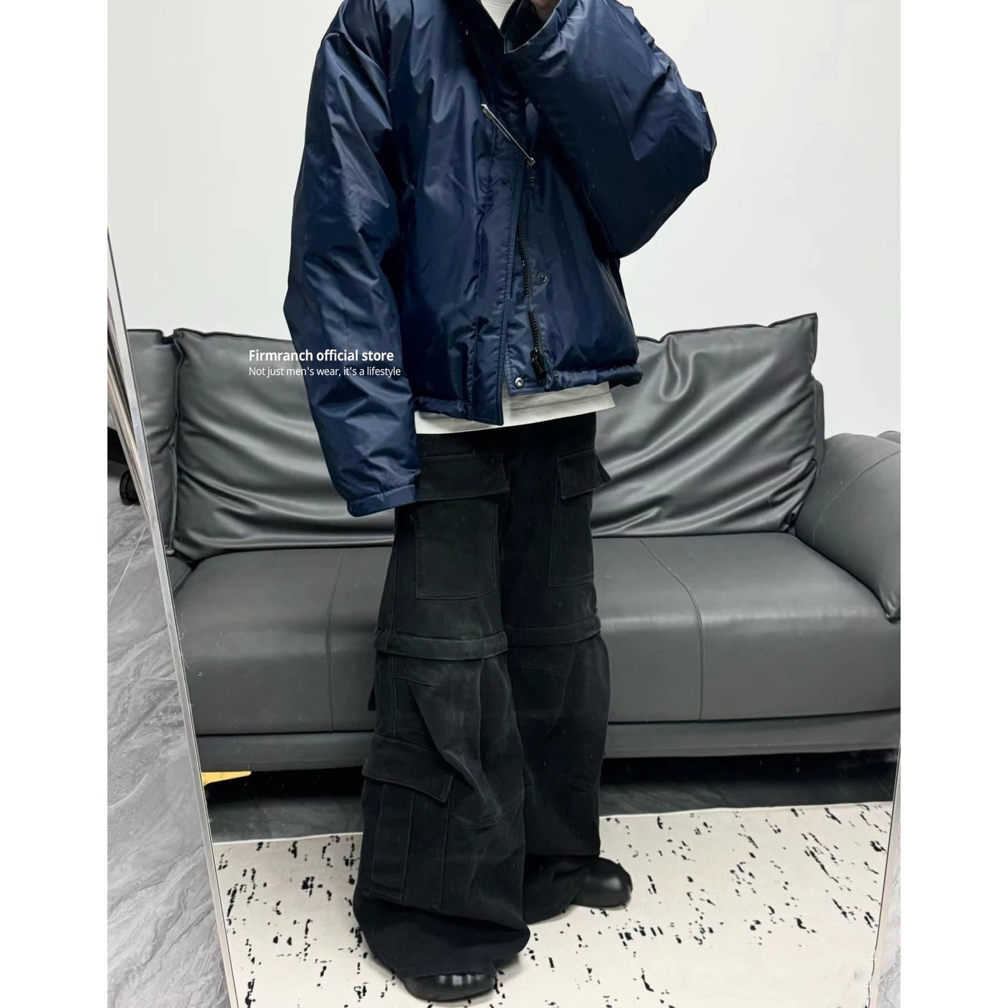 Detachable Cargo Denim Pants For Men Women High Street Flared Jeans Two Ways To Wear Bootcut Trousers