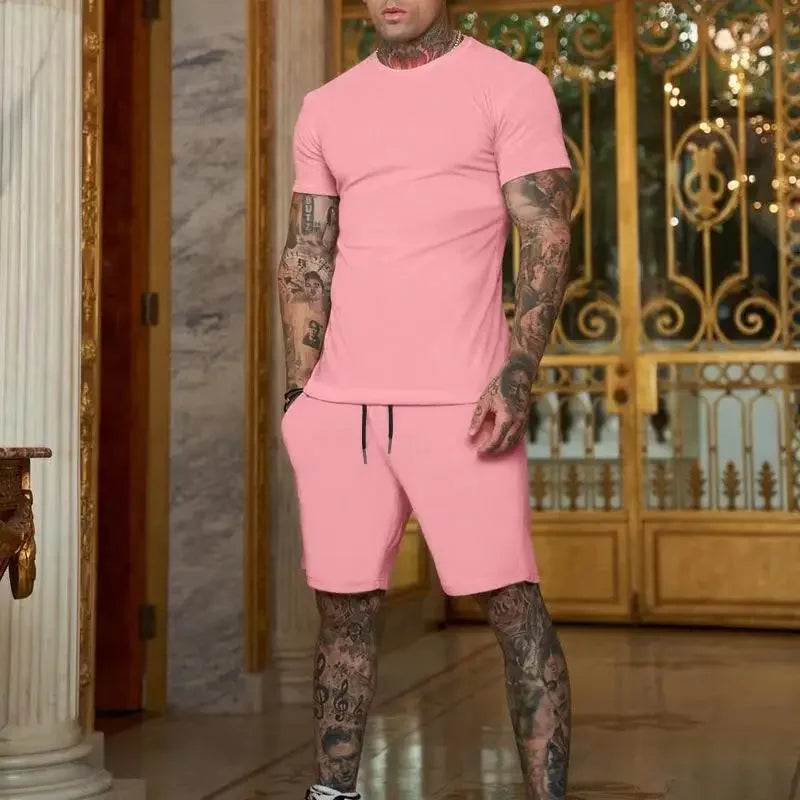 Men's two-piece sports suit shorts casual fashion summer hot item