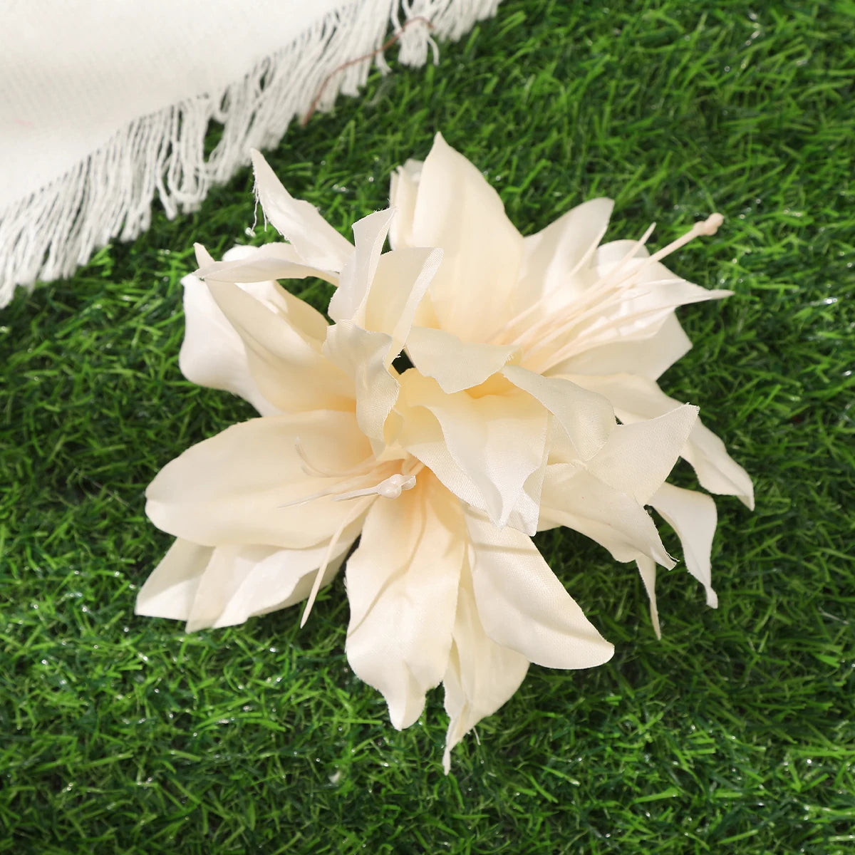 Orchid Flowers Hair Clips Bohemian Small Hairpin Barrette Beach Wedding Flower Women Holiday Hair Clip Hair Accessories