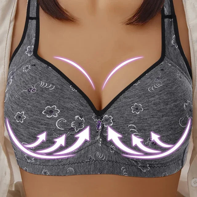 Seamless Fitness Push Up Bras Wire Free Lingerie Full Cup Sports Yoga Bra