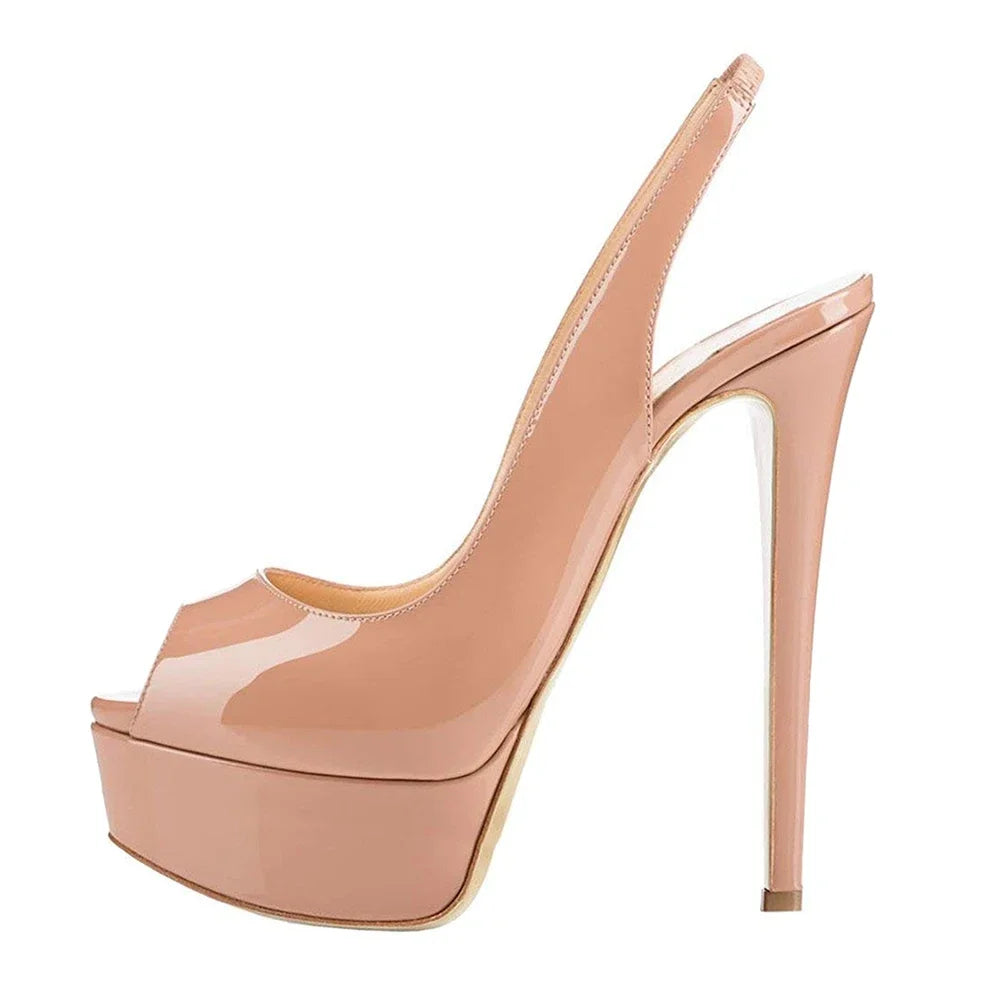 Women Sandals 14CM Super High Heels Sexy Open Toe Platform Sandals Gladiator Party Dress Shoes Plus Size