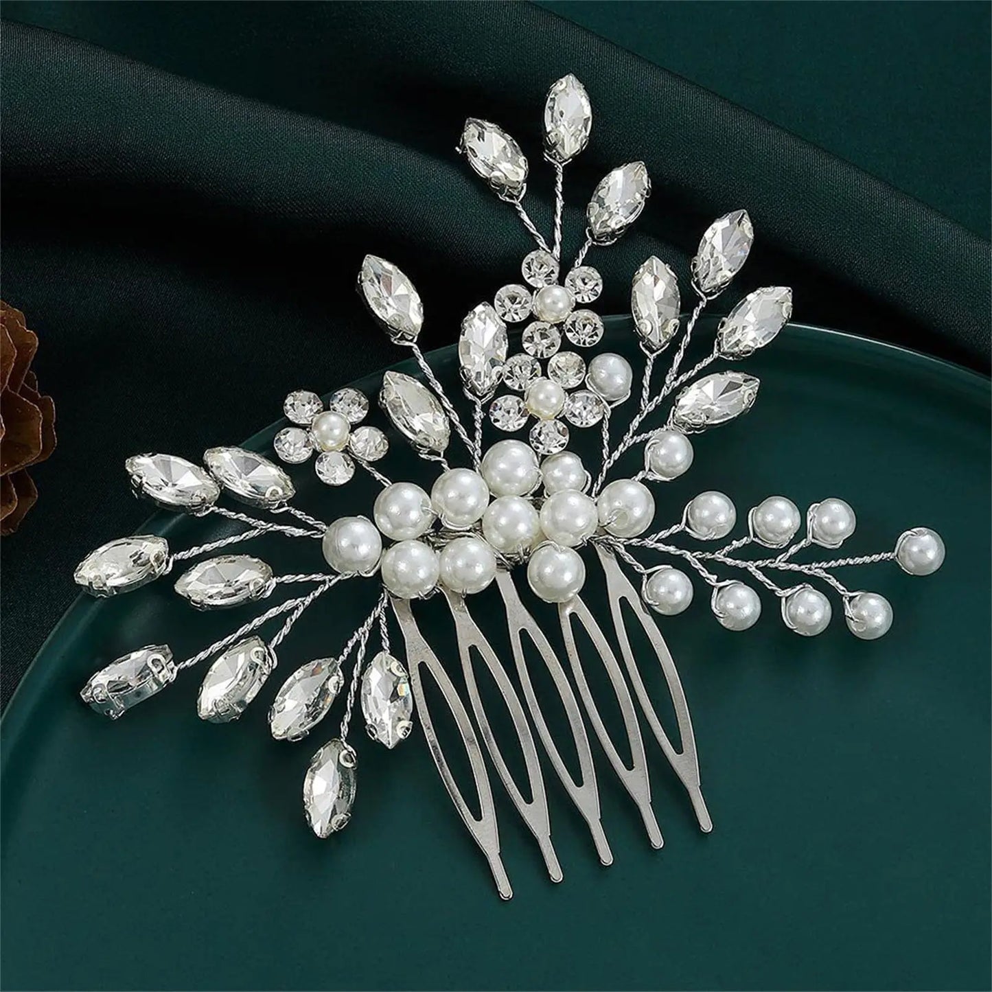 Comb Head Jewelry Bride Hair Clips Headpiece Crystal Women Bridal Hair Accessories Women Hair Ornaments