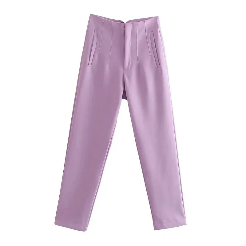 Ladies Pants Office Wear Pants for Women Fashion High waist Formal Pants Office outfits Pencil Trousers