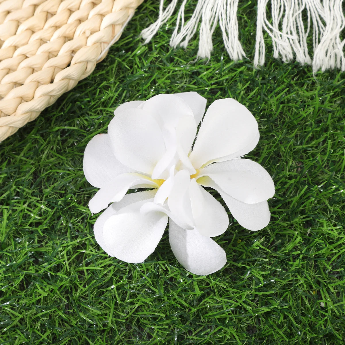 Orchid Flowers Hair Clips Bohemian Small Hairpin Barrette Beach Wedding Flower Women Holiday Hair Clip Hair Accessories