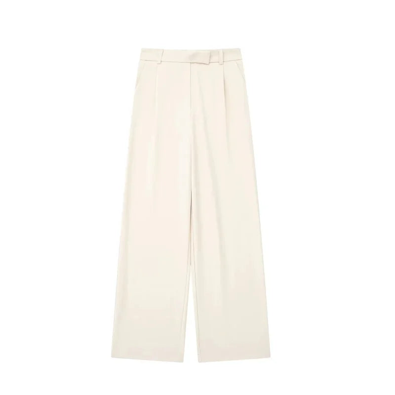 Women's Pants  Wide Leg Pants Women High Waist Baggy Pants Woman Fashion Summer Office Trousers