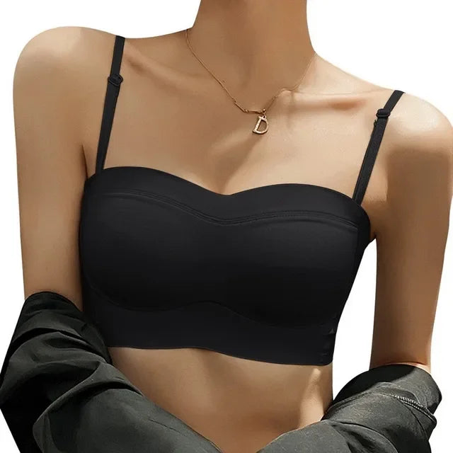 Sexy Bandeau Bra Strapless Seamless Push Up Bralette Wireless Bra
