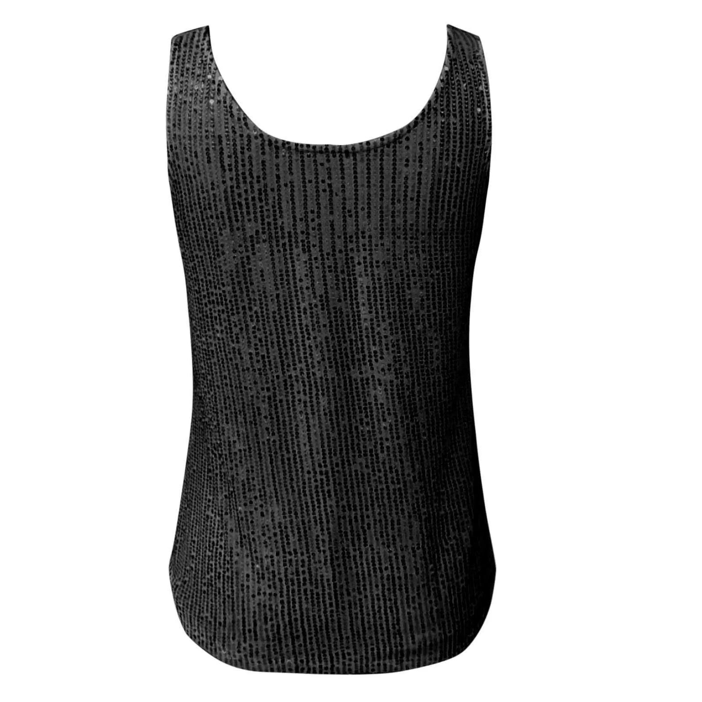 Sequin Women Summer Tank Top Fashion Round Neck Sleeveless Tanks Tops Women Blouses