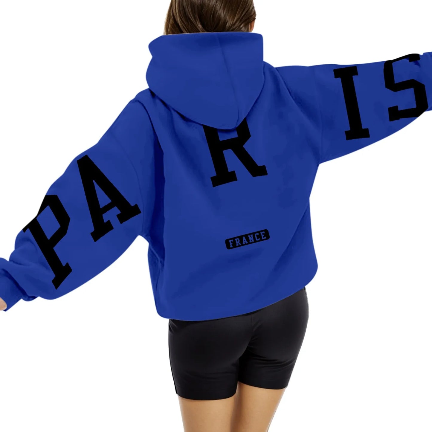 High Street Hip Hop Letter Print Women Hoodies Tops Oversize Sport Casual Long Sleeve Pullover Tops Sweatshirts