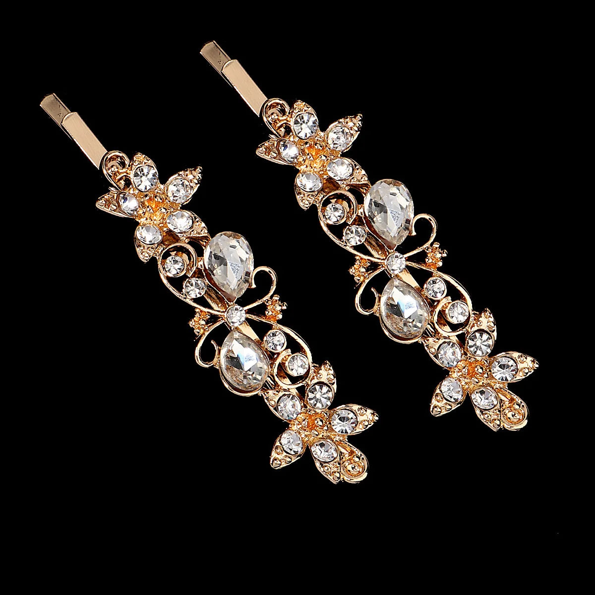 Fashion Barrettes Clear Crystal Women Hair Ornaments Hair Pins Women Hair Clips  Hair Jewelry Accessories