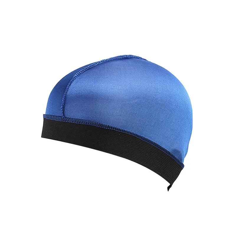 Thick Silky Breathable Dome Elastic Mesh Wig Cap For Men Women Breathable Knit Street Style Cap Silky Wave Cap