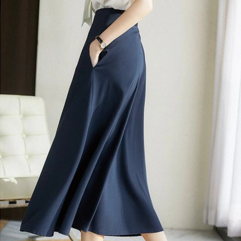 Midi A Line Skirt Casual