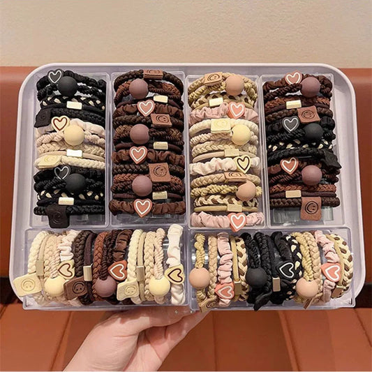 50/100pcs High Elastic Hair Bands  Ponytail Holder Scrunchies