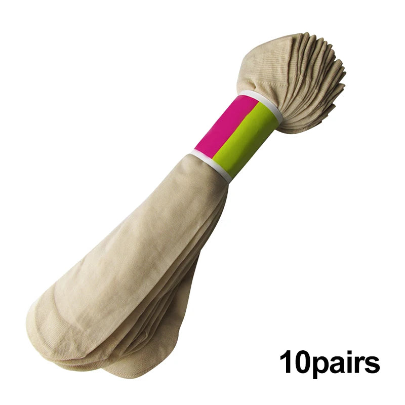 5/10 Pairs High Quality Women Velvet Socks Pack Female Summer Thin Silk Transparent Sexy Ankle Nylon Socks Set