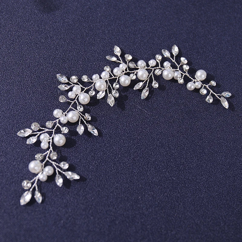 Pearls Crystal Handmade Headbands Fashion  Hair Accessories Hairbands Rhinestone Head Jewelry
