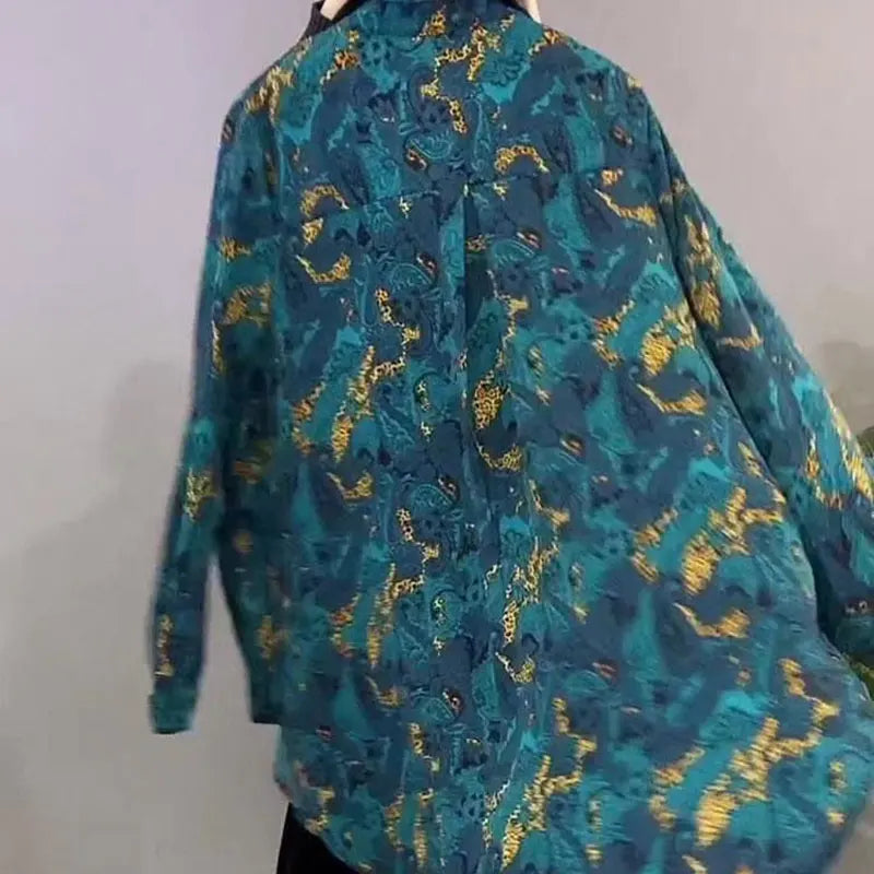 Vintage Paisley Printed Blouse